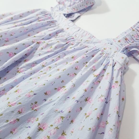 Mable Ditsy Floral Ruffle Tiered Maxi Dress Fit and Flare side Pockets - Picture 10 of 14